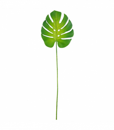 Pack of 6 x 55cm Single Artificial Monstera Leaf