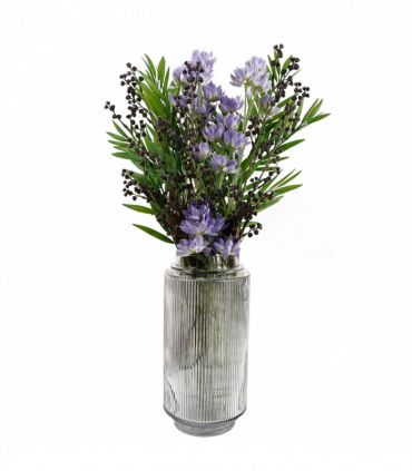 Pack of 6 x 60cm Purple Starflower Stem - 30 Flowers