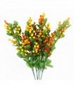 Pack of 6 x 70cm Artificial Orange Berry Spray