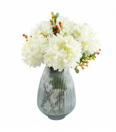 Pack of 6 x 70cm Artificial Orange Berry Spray