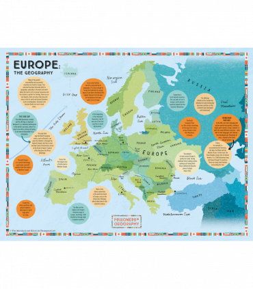 Prisoners of Geography Europe Map 500 Piece Jigsaw Puzzle