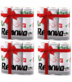 Renova 2 Ply Christmas Print Xmas Absorbent Toilet Tissue Paper 36 Rolls - White