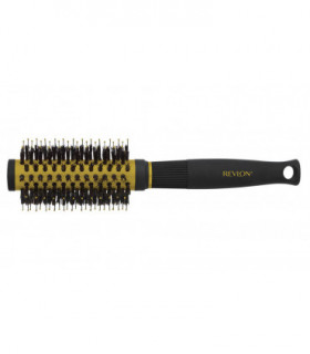 Revlon Ionic Ceramic Curls & Flips Small Round Barrel Blow Dry Hair Brush Nano Anti Bacterial Technology
