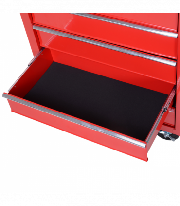 Roller Tool Cabinet Storage Box 5 Drawers Wheels Caster Garage Workshop Red