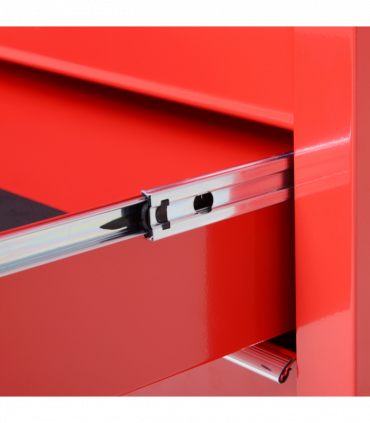 Roller Tool Cabinet Storage Box 5 Drawers Wheels Caster Garage Workshop Red