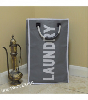 SINGLE Laundry Bag with Metal Handles (Dark Grey)