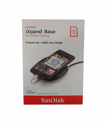 SanDisk iXpand Base For Phone Charging & Backup - Black 32 GB