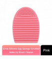 Silicone Egg Sponge Scrubber Make-Up Brush Cleaner - Pink/Purple[Pink]
