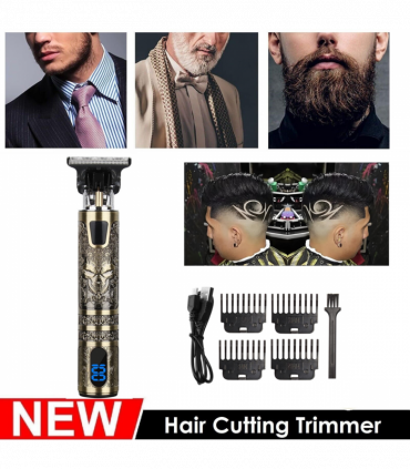 Small LCD Screen Display Professional Men Cordless Hair Clippers Beard Trimmer Cutting Machine Kit