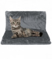 Soft Luxurious Pet Radiator Bed Soft Machine Washable Fleece lined Grey
