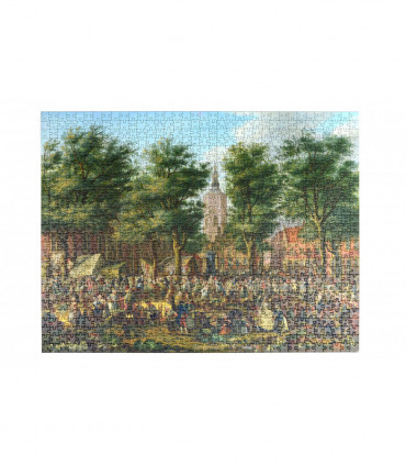 The Grote Markt at The Hague - National Gallery 1000 Piece Jigsaw Puzzle