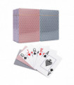 Vinsani Traditional Check Poker Casino Plastic Coated Playing Cards 4 Decks