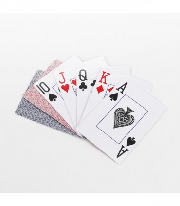 Vinsani Traditional Check Poker Casino Plastic Coated Playing Cards 4 Decks