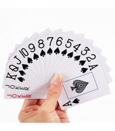 Vinsani Traditional Check Poker Casino Plastic Coated Playing Cards 4 Decks