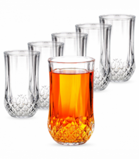 Vinsani 350ml Crystal Tall Glasses 6pcs 1010497