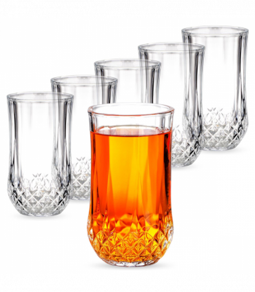 Vinsani 350ml Crystal Tall Glasses 6pcs 1010497