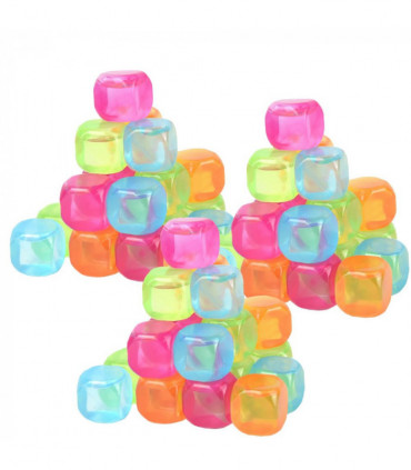 Vinsani 60pcs Multicoloured Ice Cubes