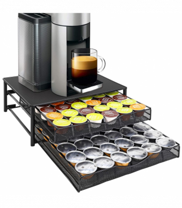 Vinsani Black Coffee Pod Double Drawer 1010402