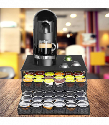 Vinsani Black Coffee Pod Double Drawer 1010402