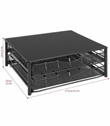 Vinsani Black Coffee Pod Double Drawer 1010402