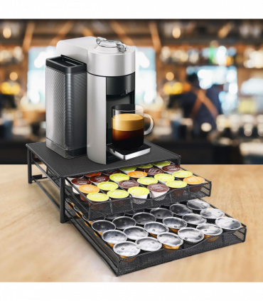 Vinsani Black Coffee Pod Double Drawer 1010402