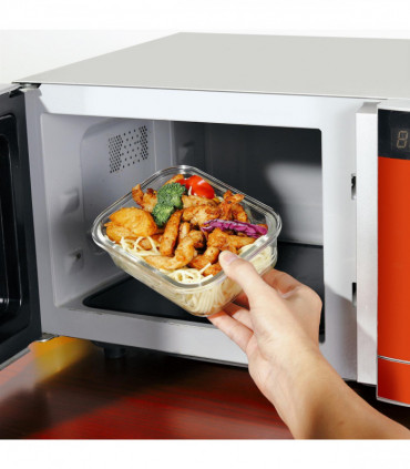 Vinsani Glass Food Storage 10-Pack Containers Rectangle Food Meal Prep Lunch Boxes with Lids Airtight Heat Resistant Leakproof Lid BPA-Free Dishwasher Microwave Oven Freezer Safe