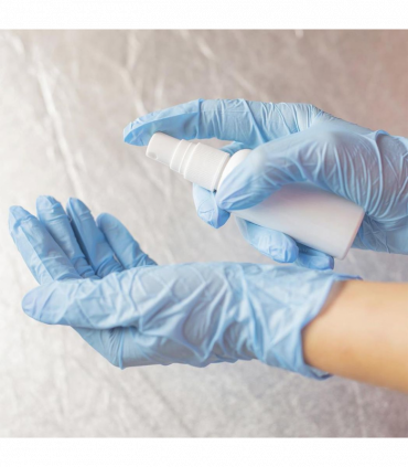 Vinyl Powder-Free Surgical Gloves Small, Blue Pack of 100