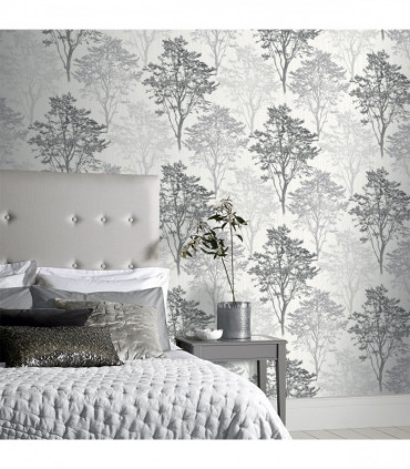 Wildwood Mono Wallpaper sw12