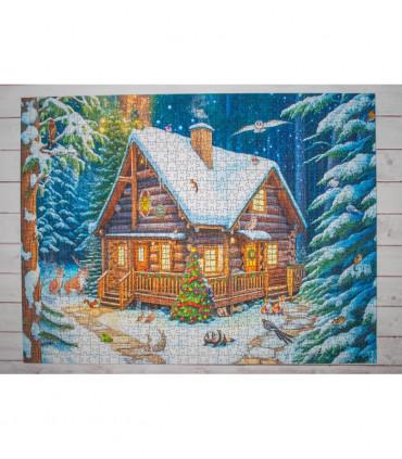Winter Cabin 1000 Piece Jigsaw Puzzle