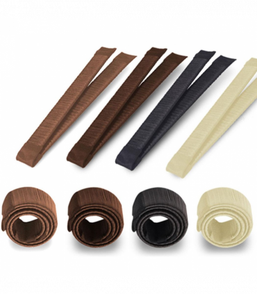 Women's Hair Styling Bun Maker Donut Former Twist Magic DIY Tool, Light Brown