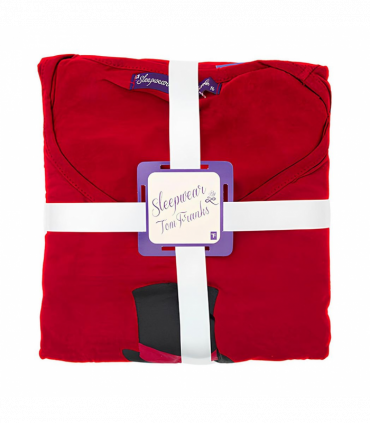 Women's Snowman Christmas-Themed Winter Two-Piece Pyjama Set Red, Size - 14