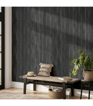 Wood Slats Charcoal Grey sw12