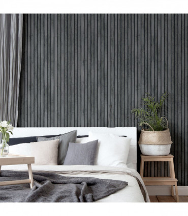 Wood Slats Charcoal Grey sw12