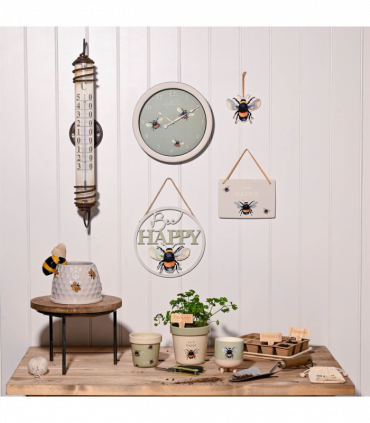 Country Living Set of 2 Insect Plaques - Bee & Butterfly