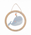 Petit Cheri Whale Plaque 24cm