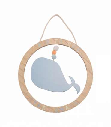 Petit Cheri Whale Plaque 24cm