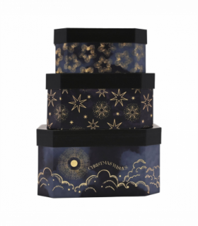 Set of 3 Celestial Stacking Boxes