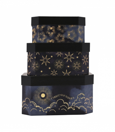 Set of 3 Celestial Stacking Boxes