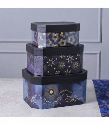 Set of 3 Celestial Stacking Boxes