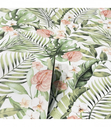 Tropical Floral Pink & Green sw12