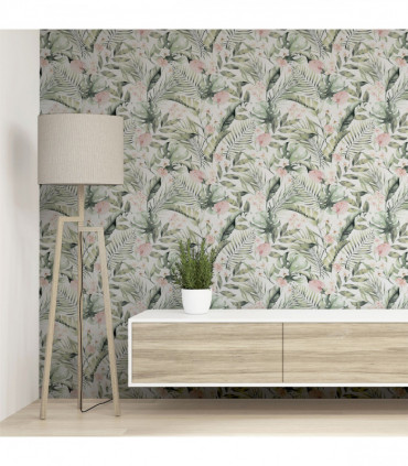 Tropical Floral Pink & Green sw12
