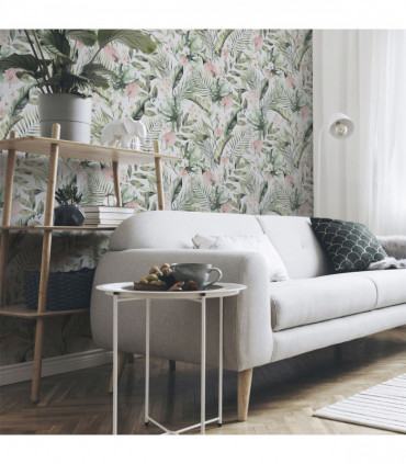 Tropical Floral Pink & Green sw12