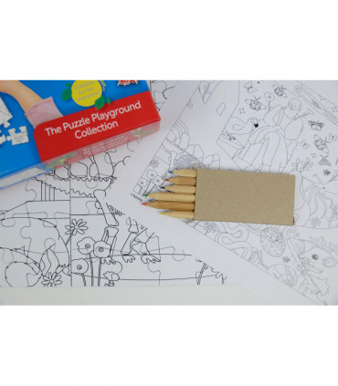 Natural History Museum Colouring Jigsaw 2 x 100 Piece Puzzle Set