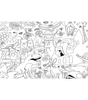 Natural History Museum Colouring Jigsaw 2 x 100 Piece Puzzle Set
