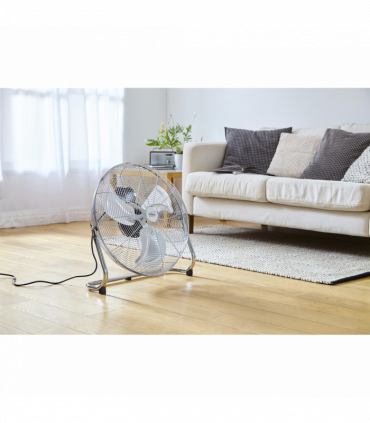 Neo High Velocity Chrome Metal Floor Freestanding Fan � 16 Inch