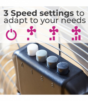 Neo High Velocity Chrome Metal Floor Freestanding Fan � 16 Inch