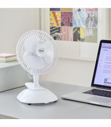 Neo Mini Clip Base Mount Desk Fan � White