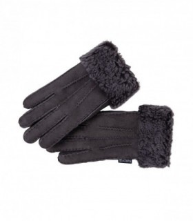 Nordvek Womens Sheepskin Gloves With Fur Cuff - 301-100