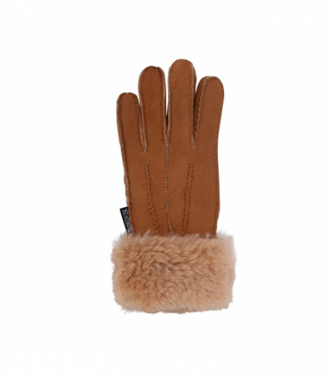 Nordvek Womens Sheepskin Gloves With Fur Cuff - 301-100