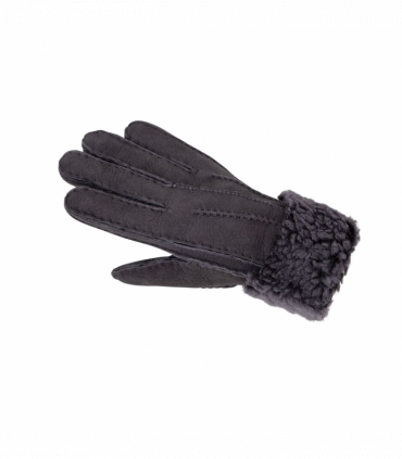 Nordvek Womens Sheepskin Gloves With Fur Cuff - 301-100